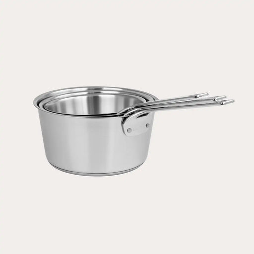 Set of 3 saucepans with glass lids Saucepans from Kitchen Supply