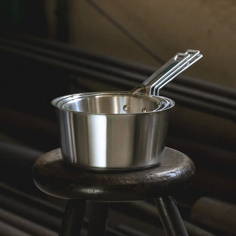 Set of 3 saucepans with glass lids Saucepans from Kitchen Supply