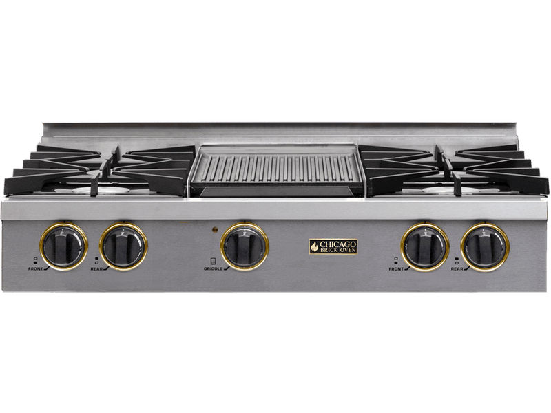 36" Natural Gas Rangetop with Open Burners