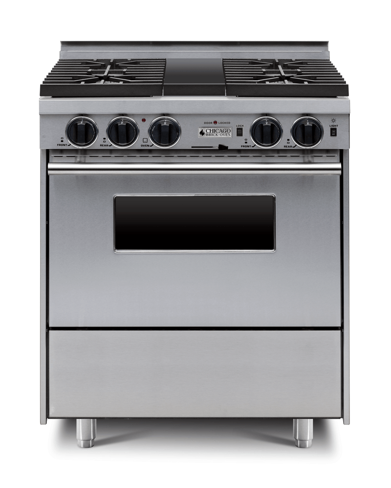 30” Dual-Fuel Self-Cleaning Convection Range - Sealed Burners