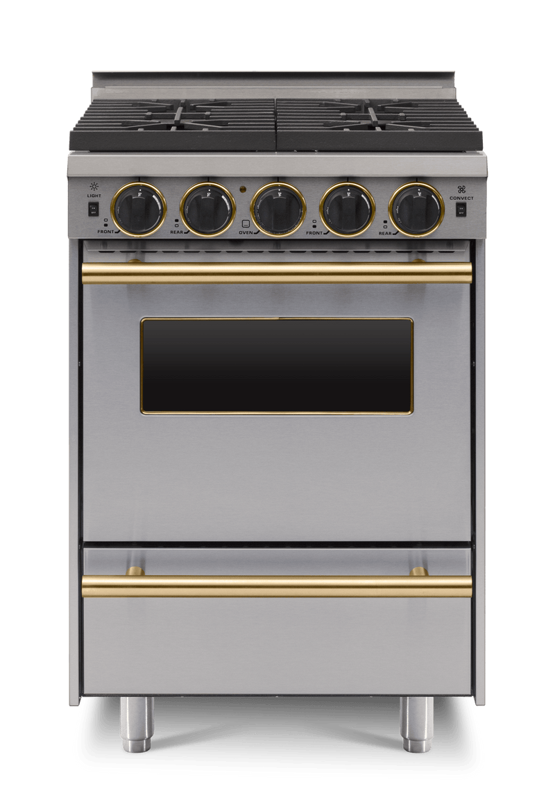 24” LP All-Gas Convection Range - Open Burners