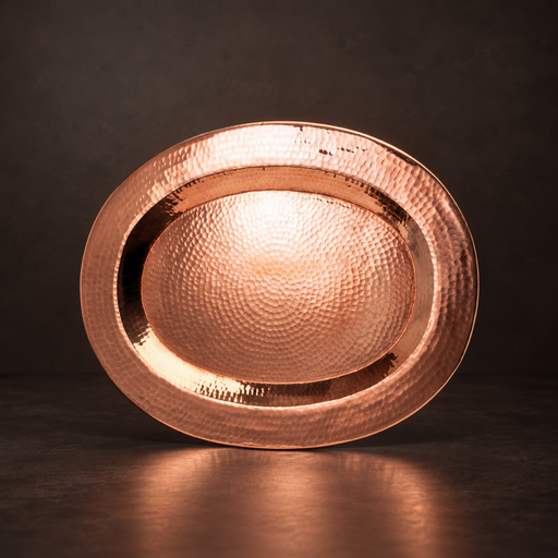 Thessaly Oval Copper Platter Plates & Platters from Kitchen Supply