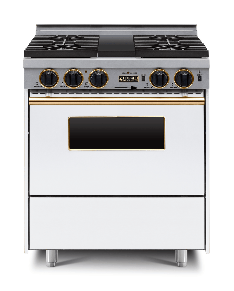 30” LP Gas Dual-Fuel Self-Cleaning Convection Range - Sealed Burners