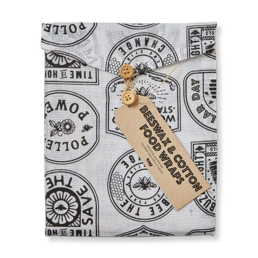 Beeswax Cotton Wrap Set of 3 - Multi, bee the change - Kitchen Supply Wholesale - Food storage wrap beeswax and cotton