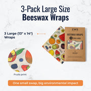 Beeswax Wraps – Plastic-Free Food Storage Food Wraps from Kitchen Supply