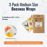 Beeswax Wraps – Plastic-Free Food Storage Food Wraps from Kitchen Supply