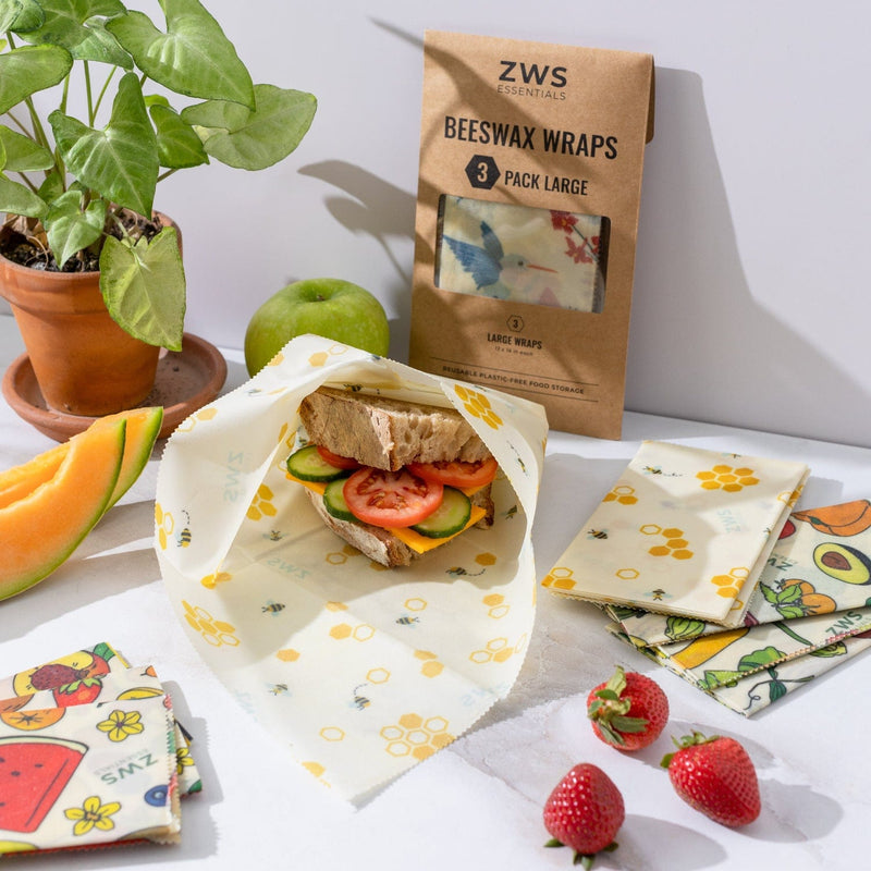 Beeswax Wraps – Plastic-Free Food Storage Food Wraps from Kitchen Supply