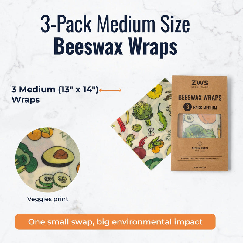 Beeswax Wraps – Plastic-Free Food Storage Food Wraps from Kitchen Supply