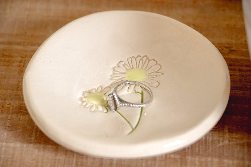 Birth Flower Ring Dish Ceramic from Kitchen Supply