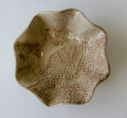 Blossom Bowl Ceramic Oyster Shell Red from Kitchen Supply
