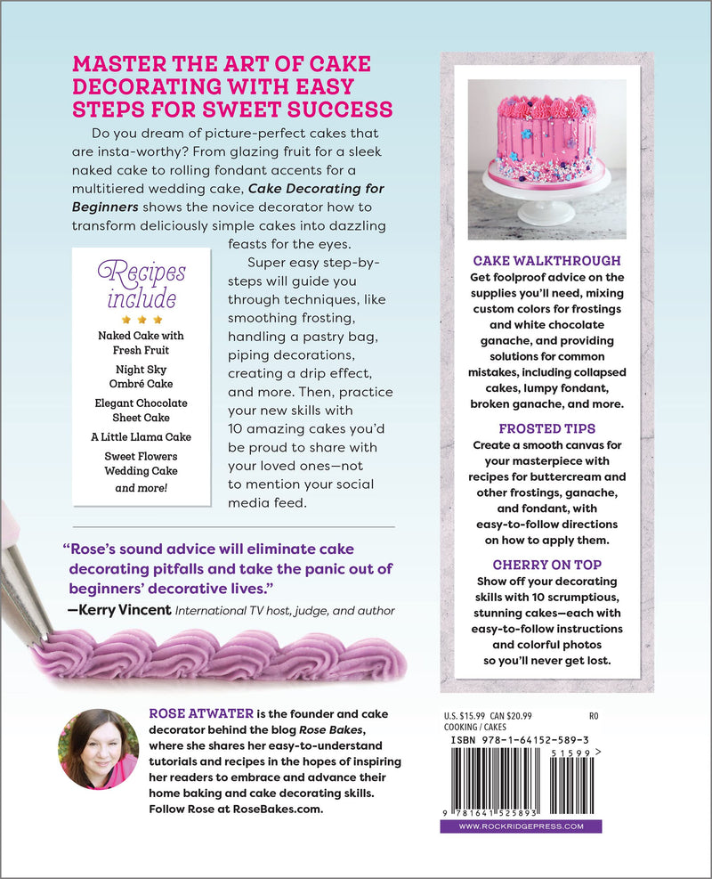 Cake Decorating for Beginners: A Step-by-Step Guide to Decorating Like a Pro (Spiral Bound) Spiral Bound from Kitchen Supply