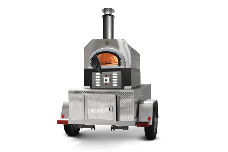 CBO 750 Tailgater | Wood Fired Pizza Oven Trailer | 38" X 28" cooking surface | 2-3 - 10" pizzas at a time | 50-60 pizzas an hour