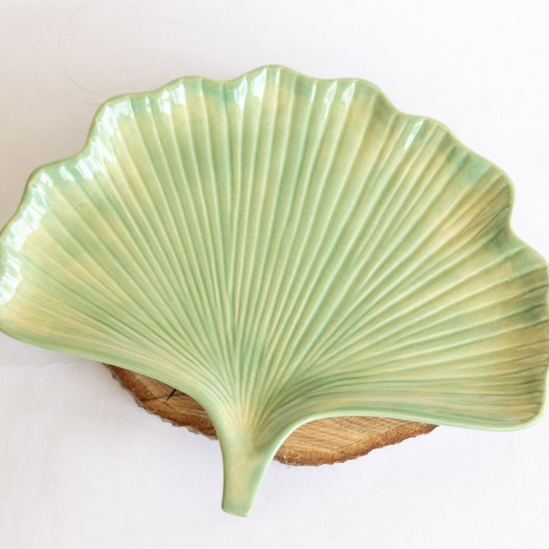 Ceramic Ginkgo Leaf Tray Ceramic from Kitchen Supply