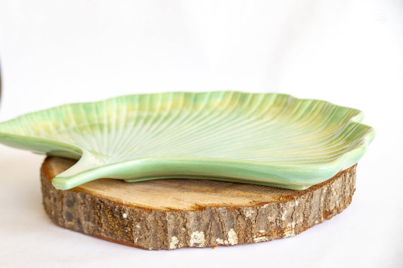 Ceramic Ginkgo Leaf Tray Ceramic from Kitchen Supply
