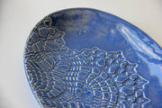 Ceramic Oval Platter Ceramic Blue Sapphire from Kitchen Supply