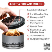 City Bonfire (Portable Fire Pit) Outdoors from Kitchen Supply
