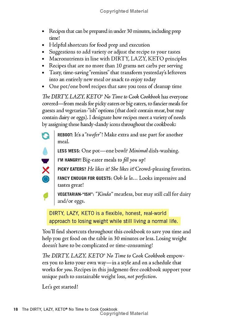 The DIRTY, LAZY, KETO: No Time to Cook Cookbook: 100 Easy Recipes Ready in under 30 Minutes (Spiral Bound)
