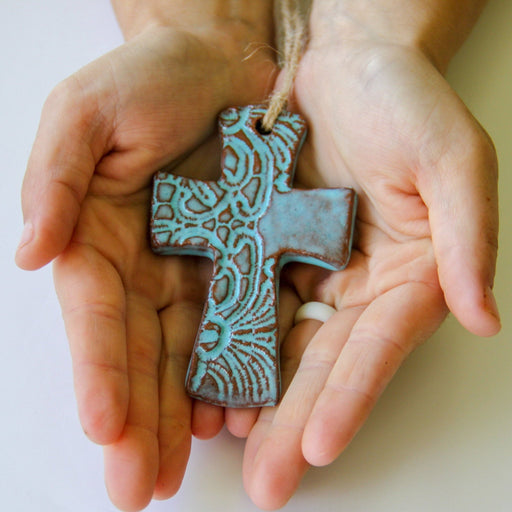 Flared Cross Ornament Ceramic from Kitchen Supply