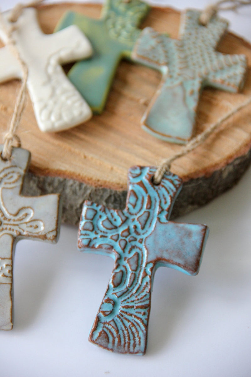 Flared Cross Ornament Ceramic from Kitchen Supply