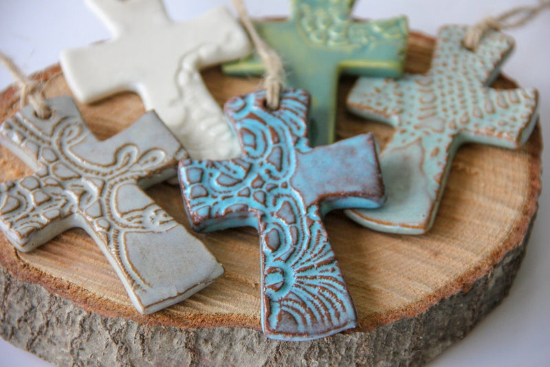 Flared Cross Ornament Ceramic from Kitchen Supply