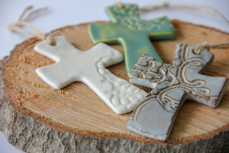 Flared Cross Ornament Ceramic from Kitchen Supply