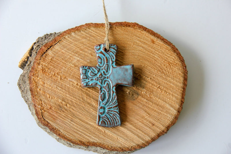 Flared Cross Ornament Ceramic from Kitchen Supply