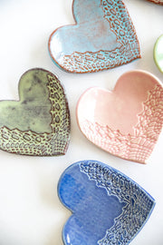 Heart Ring Dish Without Gold Ceramic from Kitchen Supply
