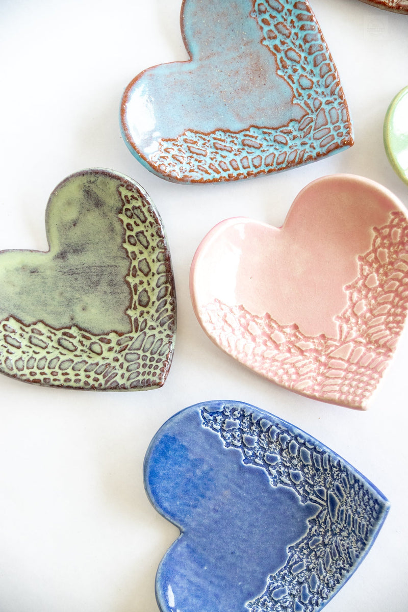 Heart Ring Dish Without Gold Ceramic from Kitchen Supply