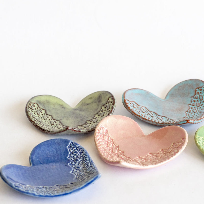 Heart Ring Dish Without Gold Ceramic from Kitchen Supply