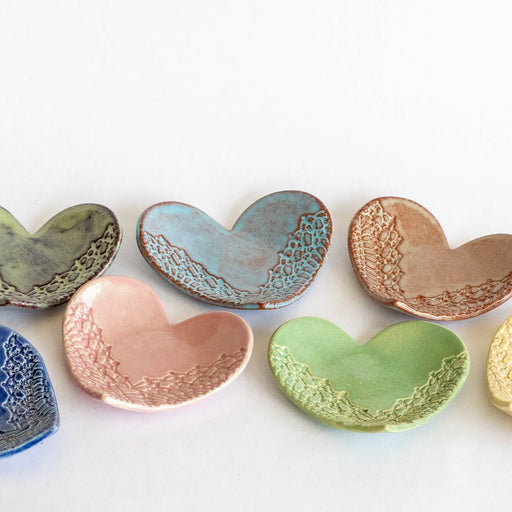 Heart Ring Dish Without Gold Ceramic from Kitchen Supply