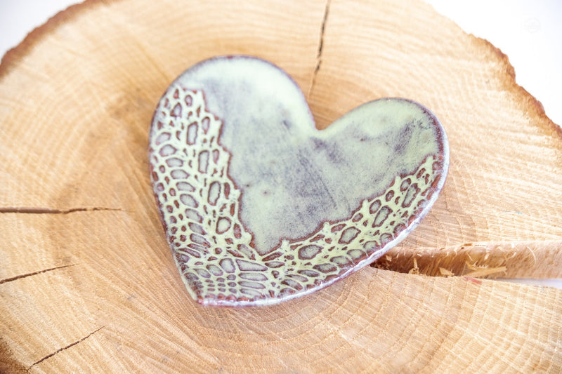 Heart Ring Dish Without Gold Ceramic from Kitchen Supply