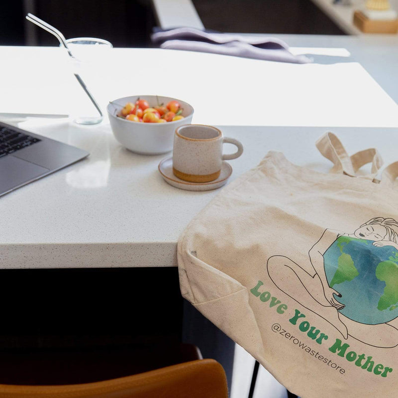 Love Your Mother Organic Tote Bag Shopping Totes from Kitchen Supply