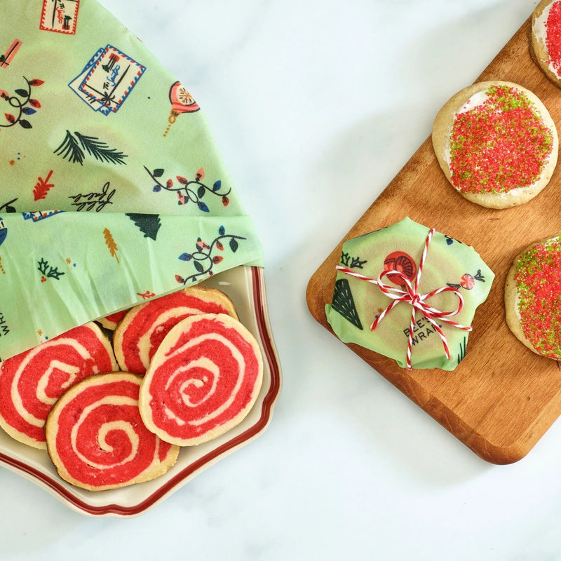 Christmas Print Bee's Wrap Assorted 3-Pack Kitchen & Bath from Kitchen Supply