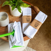 Reusable Mop Pads Cleaning Tools White from Kitchen Supply