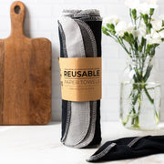 Reusable Paper Towels Reusable Paper Towels 24 Pack (Pre-rolled) Greys from Kitchen Supply