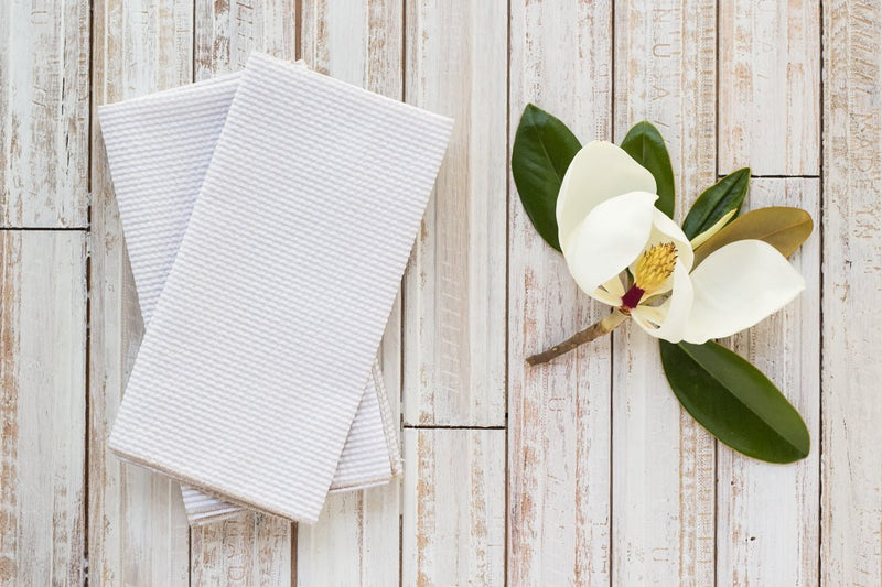 Seersucker Dinner Napkins, set of 4 Napkins from Kitchen Supply
