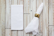 Seersucker Dinner Napkins, set of 4 Napkins white from Kitchen Supply