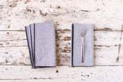 Seersucker Everyday Napkins, set of four Napkins black from Kitchen Supply