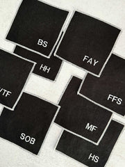 Sweary Cocktail Coasters in Black and White, set of eight Coasters from Kitchen Supply