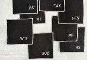 Sweary Cocktail Coasters in Black and White, set of eight Coasters from Kitchen Supply