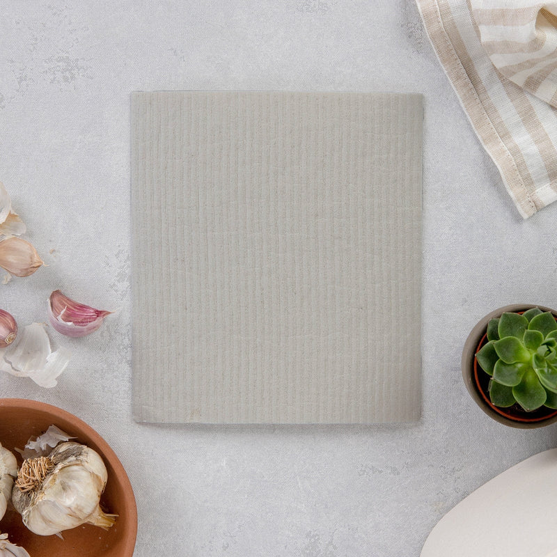Swedish Dish Cloth Reusable Paper Towels Grey Plain from Kitchen Supply