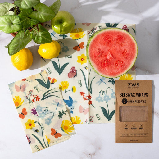 Beeswax Wraps – Plastic-Free Food Storage Food Wraps Pollinators from Kitchen Supply