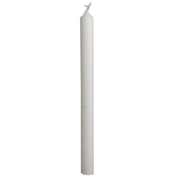 12-inch Straight Candles White, Set of 12