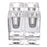 Chunky Glass Taper Candle Holder, Single Holder, Clear