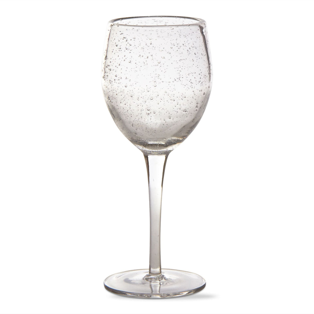 Bubble Glass Tall Wine Drinking Glass 15 ounce, Clear