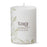 Citronella 3x4 Fragrant Pillar Candle Eucalyptus - White