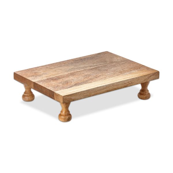 Elevated Charcuterie Board Serving Riser Large, Natural