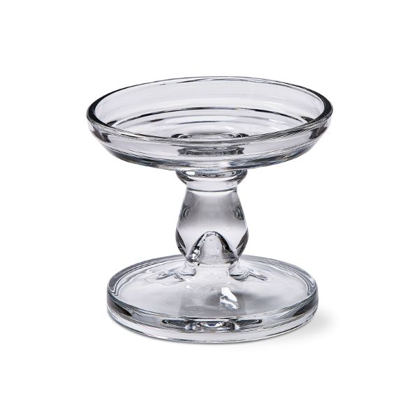 Lana Reversible Taper & Pillar Candle Holder Small - Clear