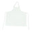 White Bib Apron with D-Ring Adjustable Neck