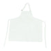 White Bib Apron with D-Ring Adjustable Neck